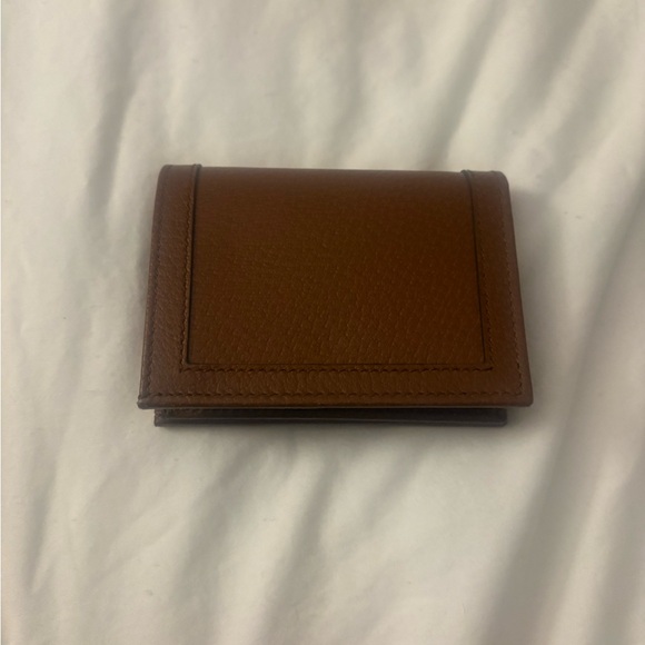 Gucci Brown Leather Wallet with Gold Logo - Picture 9 of 16
